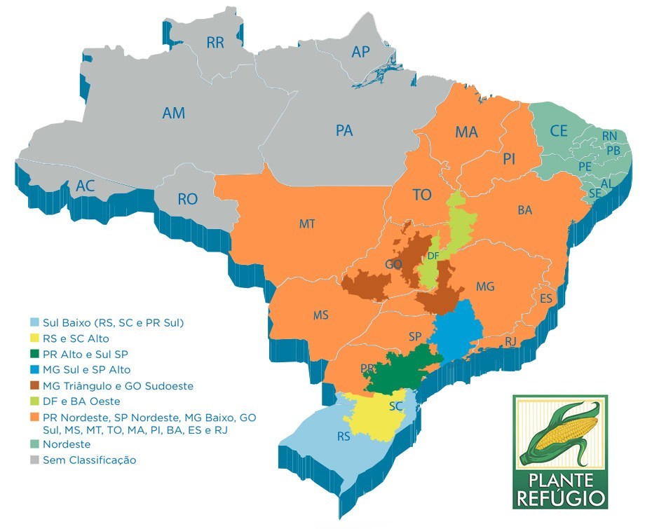 Regiões de Adaptação Safra Verão 2015/16 - Plante Refúgio